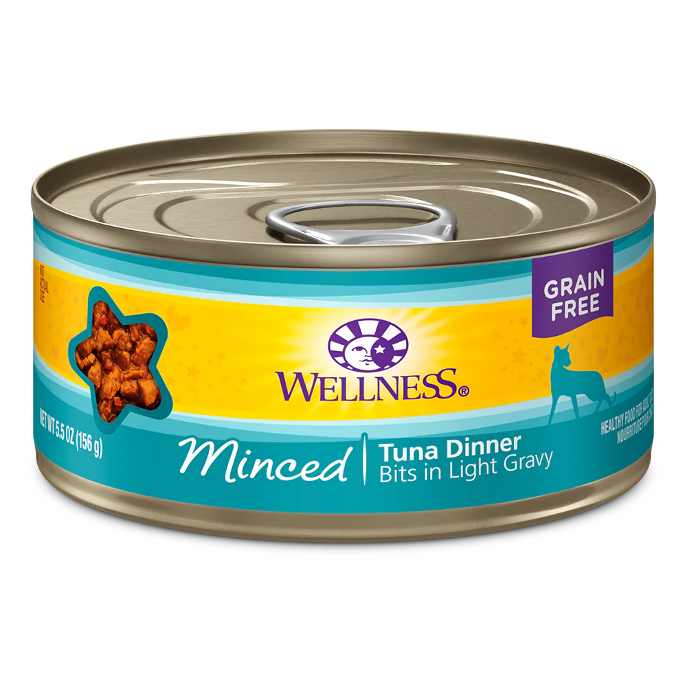 Wellness Cat Grain Free Minced Tuna Dinner 5.5oz