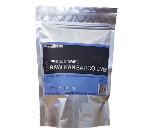 Freeze Dry Australia Raw Kangaroo Liver Cat & Dog Treats 100g