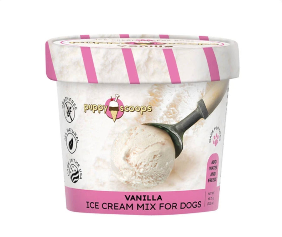 Puppy Scoops Vanilla Flavour Ice Cream Mix For Dogs (2 Sizes)
