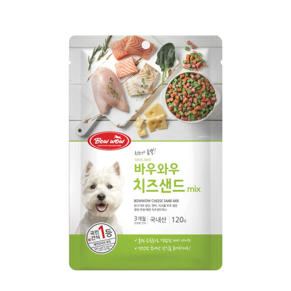Bow Wow Mixed Cheese Sandwich Cut Dog Treat 120g