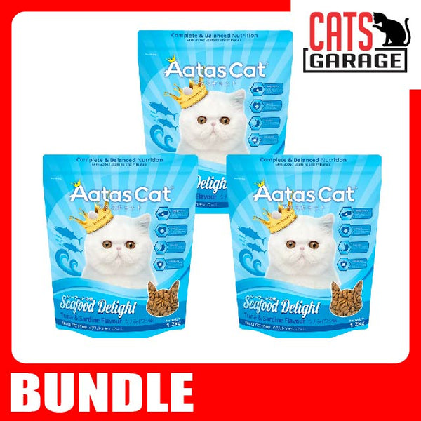 AATAS CAT Seafood Delight Tuna & Sardine Cat Dry Food 1.2kg