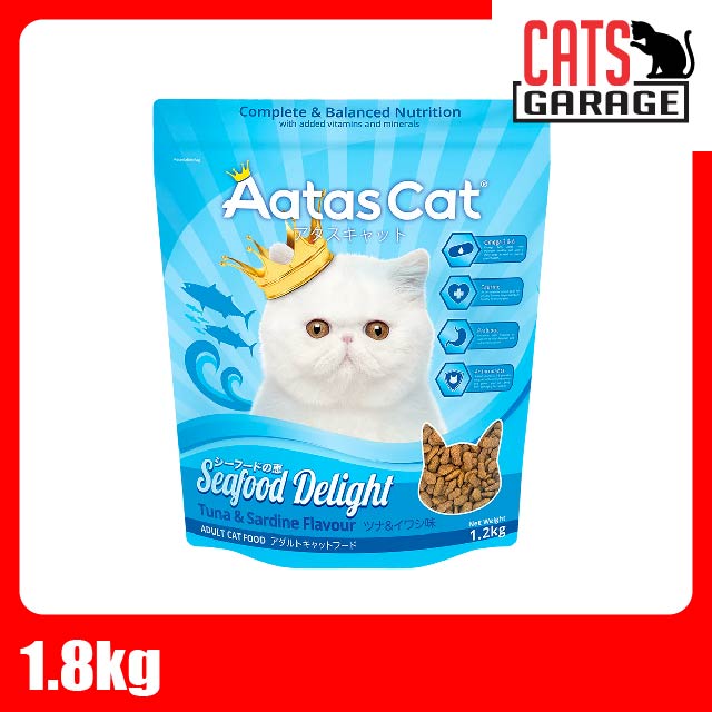 AATAS CAT Seafood Delight Tuna & Sardine Cat Dry Food 1.2kg