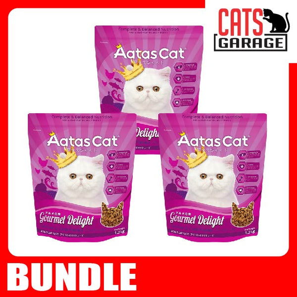 AATAS CAT Gourmet Delight Chicken & Tuna Cat Dry Food (2 Sizes)