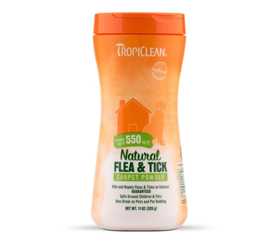 Tropiclean Natural Flea & Tick Carpet & Pet Powder 11oz