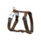 Red Dingo Dog Plain Harness Classic - Large Brown