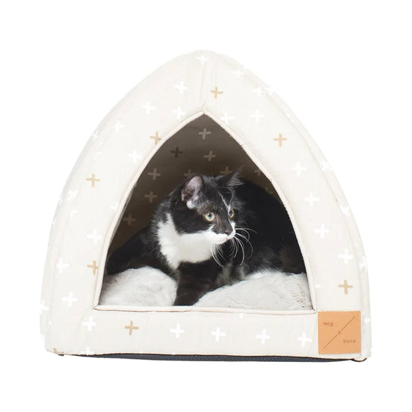 Mog & Bone Cat Igloo - Oatmeal Cross