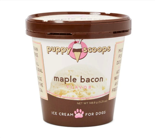 Puppy Scoops Maple Bacon Flavour Ice Cream Mix For Dogs (2 Sizes)