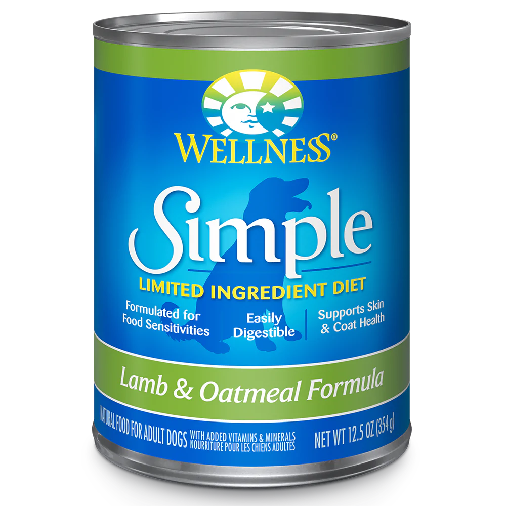 Wellness Dog Simple Lamb & Oatmeal Formula 12.5oz