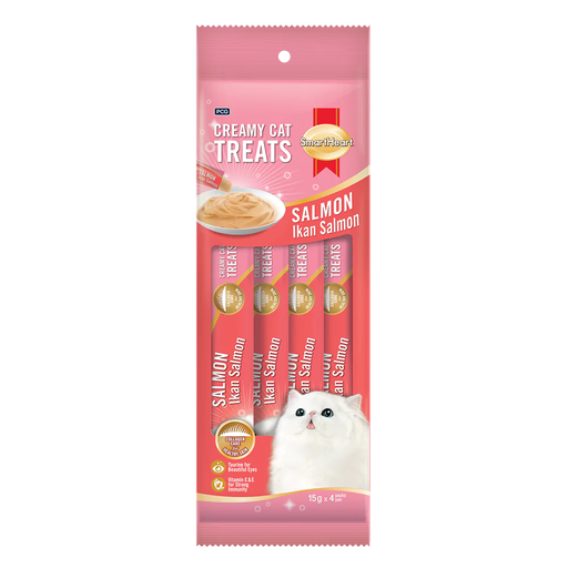SmartHeart Cat Creamy Treats Salmon 15g x 4