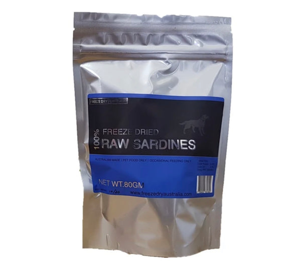 Freeze Dry Australia Raw Sardines Cat & Dog Treats 80g