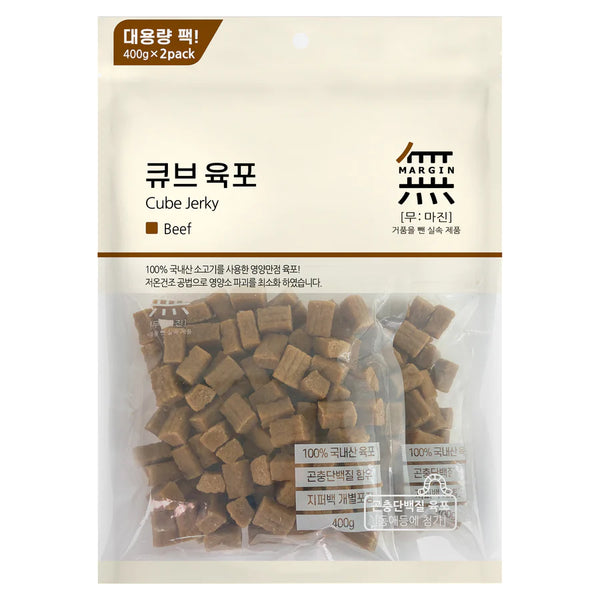 Bow Wow Mumargin Cube Jerky Treats for Dogs Beef 400g