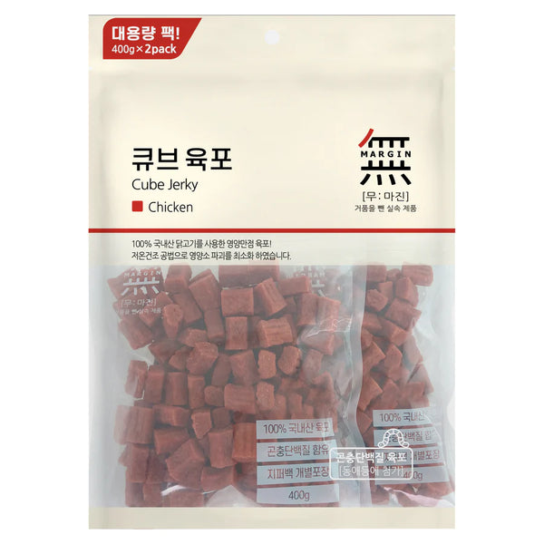 Bow Wow Mumargin Cube Jerky Treats for Dogs Chicken 400g