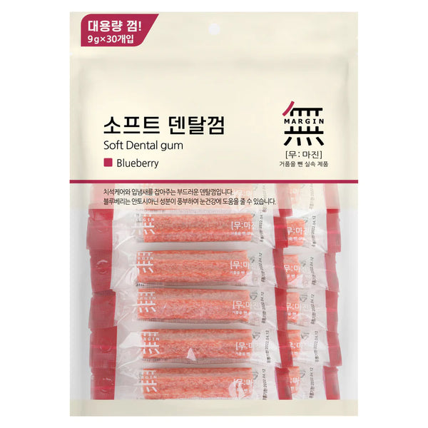 Bow Wow Mumargin Soft Dental Gum Dog Treats Blueberry 270g