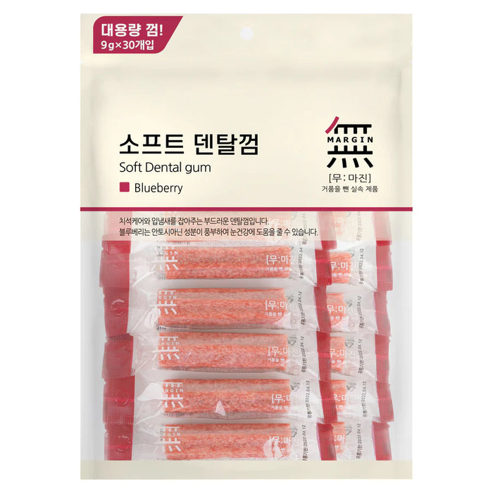 Bow Wow Mumargin Soft Dental Gum Dog Treats Blueberry 270g