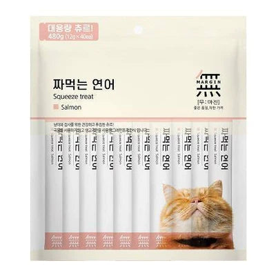 Bow Wow Cat Treat Mumargin Squeeze Treat Salmon 480g