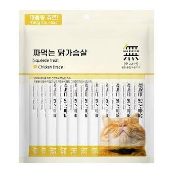 Bow Wow Cat Treat Mumargin Squeeze Treat Chicken Breast 480g