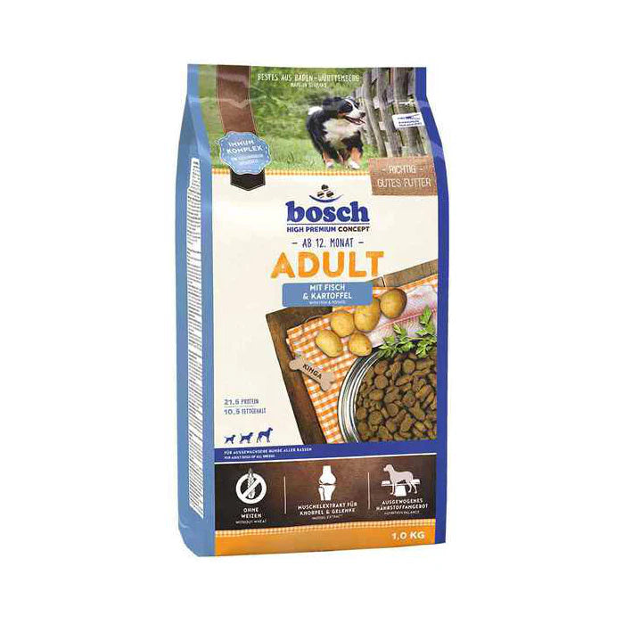 Bosch High Premium Adult Fish & Potato Dry Dog Food (3 Sizes)