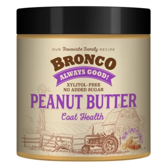 Bronco Peanut Butter Coat Health Dog Treats 250g