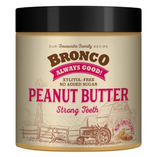 Bronco Peanut Butter Strong Teeth Dog Treats 250g
