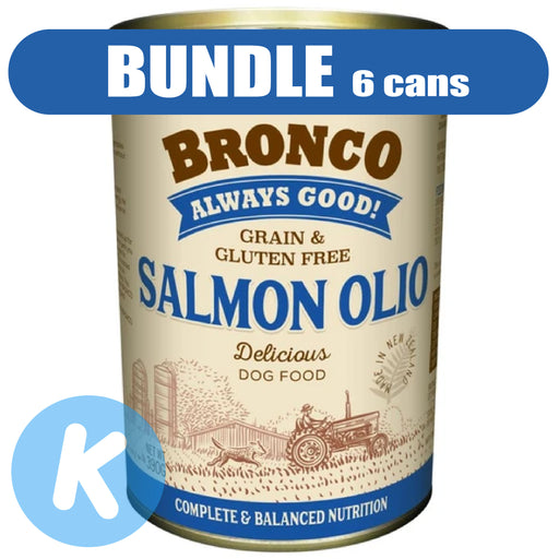 Bronco - Salmon Olio Dog Wet Food 390g X12