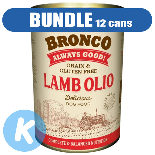 Bronco - Lamb Olio Dog Wet Food 390g X12