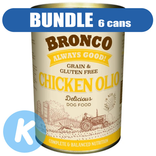 Bronco - Chicken Olio Dog Wet Food 390g X12