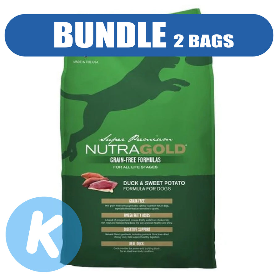 NutraGold - Grain Free Duck & Sweet Potato Dry Dog Food 13kg