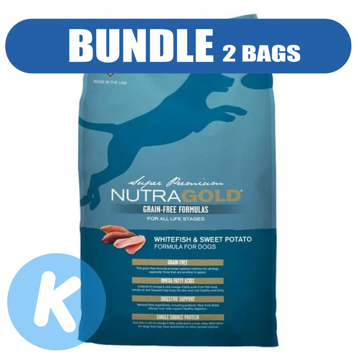 NutraGold - Grain Free Whitefish & Sweet Potato Dry Dog Food 13kg