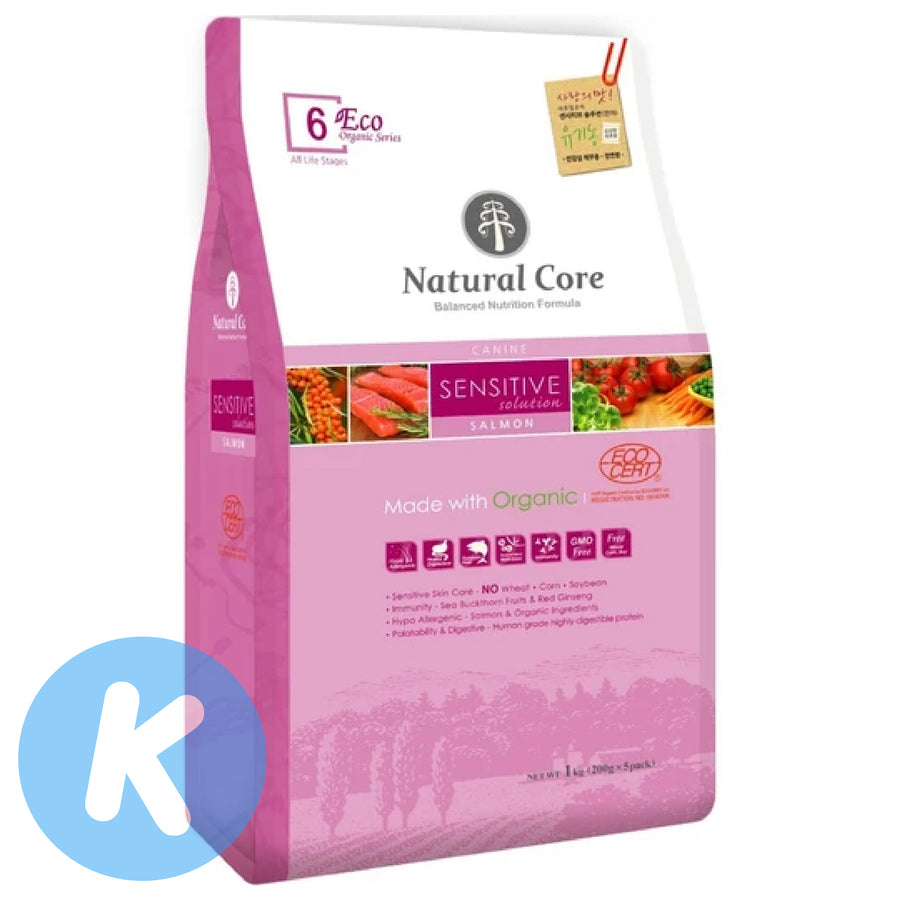 Natural Core 6 Organic Sensitive Solution Salmon Dry Dog Food (2 Sizes)