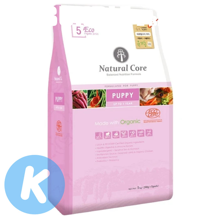 Natural Core Eco 5 Organic Puppy Dry Dog Food (2 Sizes)