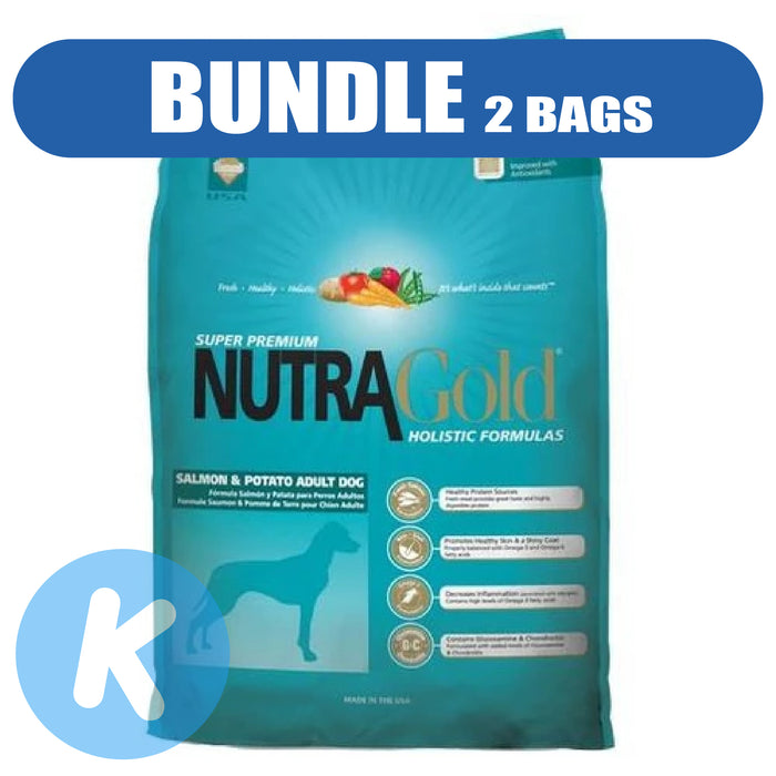 NutraGold - Holistic Salmon & Potato Dry Dog Food 15kg