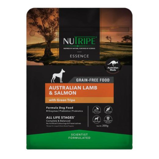 Nutripe Essence Australian [Lamb & Salmon with Green Tripe] Grain-Free Dry Dog Food (3 Sizes)