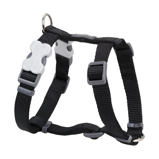 Red Dingo Dog Plain Harness Classic - 15mm Black