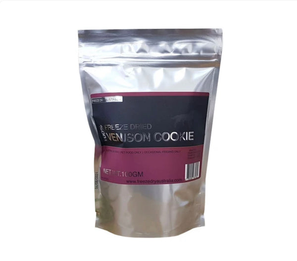 Freeze Dry Australia Freeze Dried Venison Cookie Dog Treats 100g