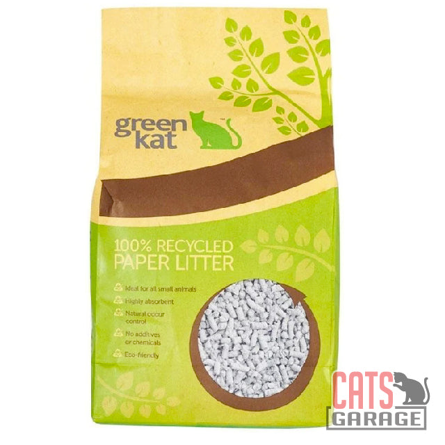 Green Kat 100% Recycled Paper Cat Litter 3L