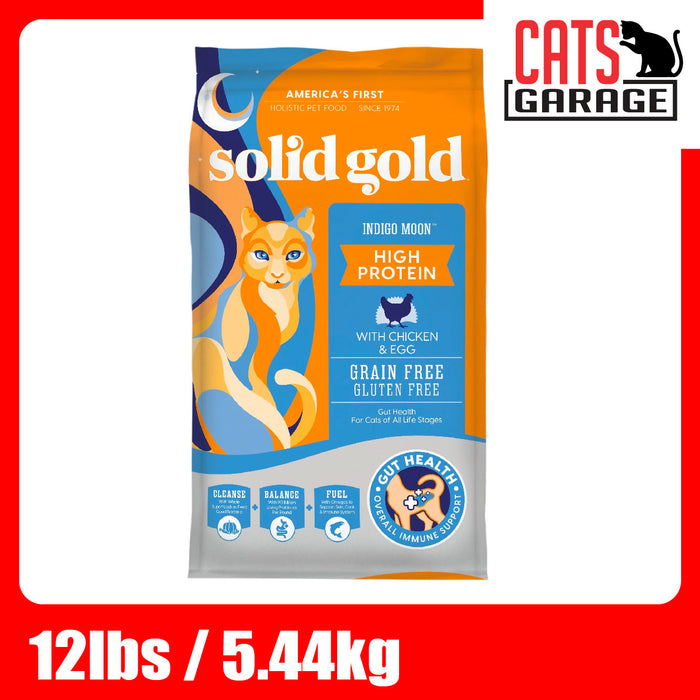 Solid Gold Indigo Moon with Chicken & Eggs Grain & Gluten Free (3 Sizes)