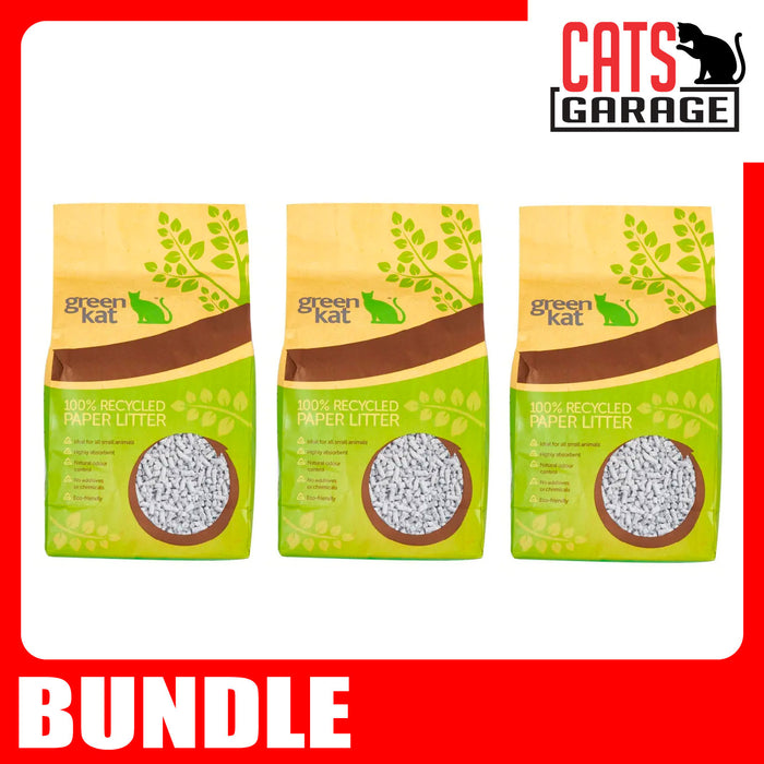 Green Kat 100% Recycled Paper Cat Litter (2 Sizes)