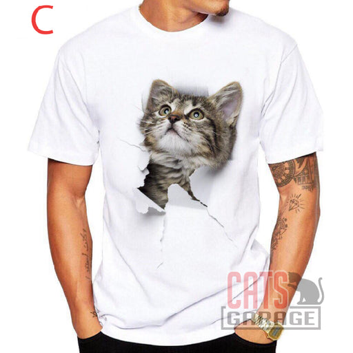 3D Cute Cat T-Shirts - #C
