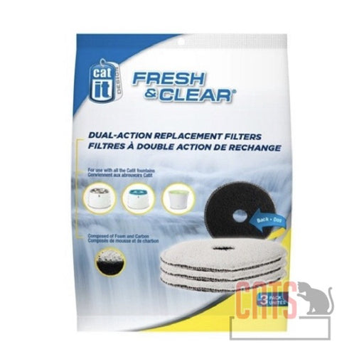 Catit Design Fresh & Clear Foam/Carbon Filters - 3 pack