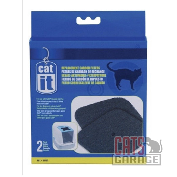 Catit Hooded Cat Pan Replacement Carbon Filters, 2-pack