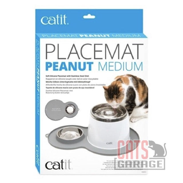 Catit Peanut Placemat Medium Grey