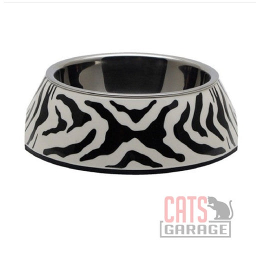 Catit Style 2-in-1 Cat Dish White Tiger Pattern