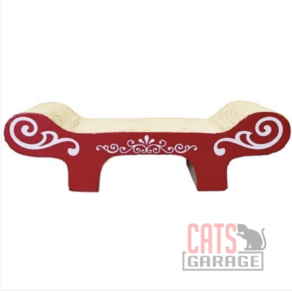Catit Style Patterned Cat Scratcher with Catnip - Urban - Bench