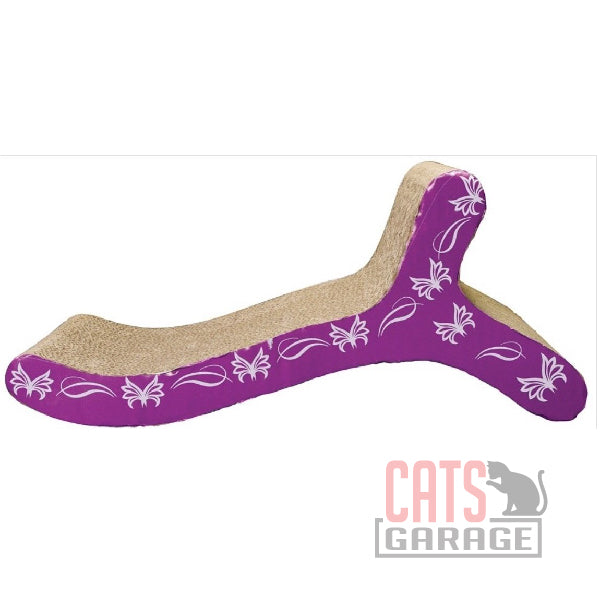 Catit Style Patterned Cat Scratcher with catnip - Butterfly, Chaise