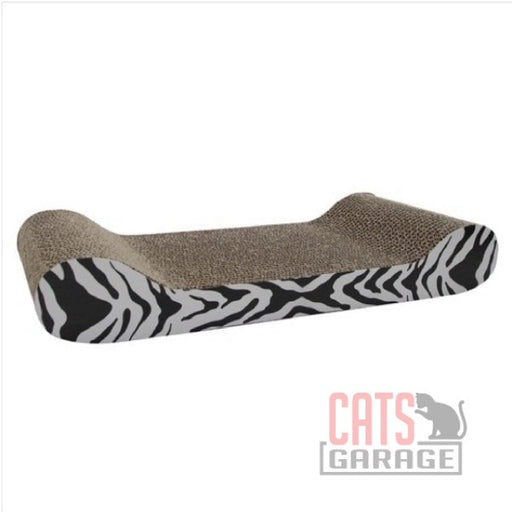 Catit® Style Patterned Cat Scratcher with catnip - White Tiger, Lounge