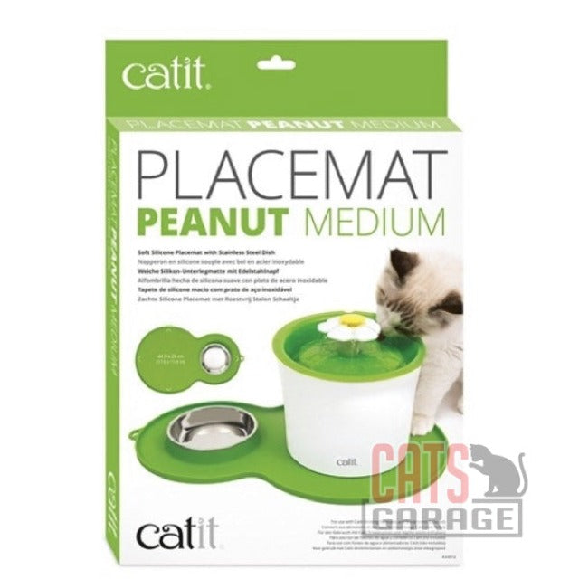 Catit Peanut Placemat Medium Green