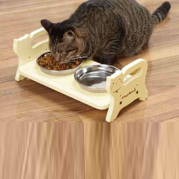 CattyMan Woody Dining Cat (13cm x 18cm)