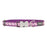 Red Dingo Dog Collar - Reflective Ziggy Purple 15mm