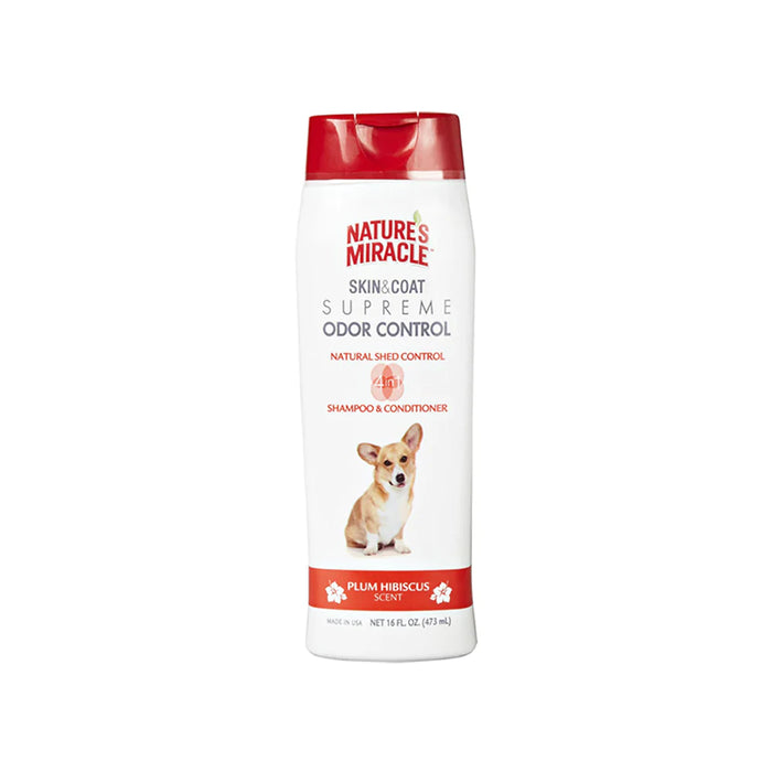 Nature's Miracle Dog Skin & Coat Supreme Odor Control - Shed Control Shampoo & Conditioner 16oz
