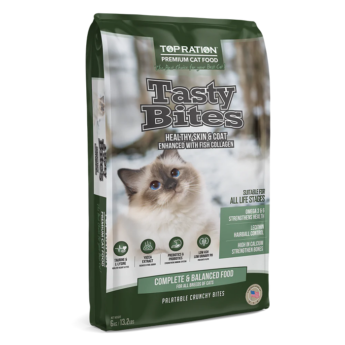 Top Ration Cat Tasty Bites All Life Stages 6kg
